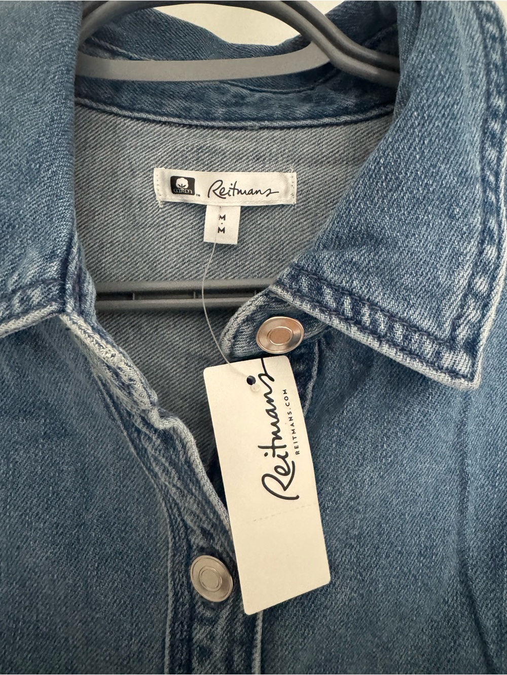 Light Blue Denim Button-Up Jacket - Picture 2 of 3